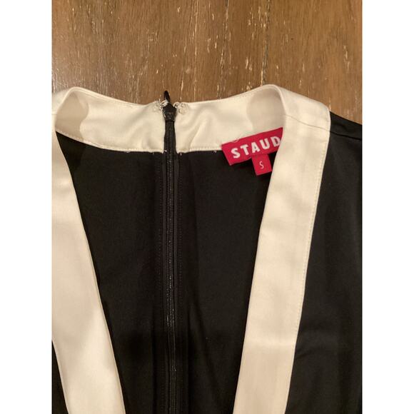 Staud Cross Court Two Tone Tennis Dress black & white Mini Size Small - Picture 7 of 9